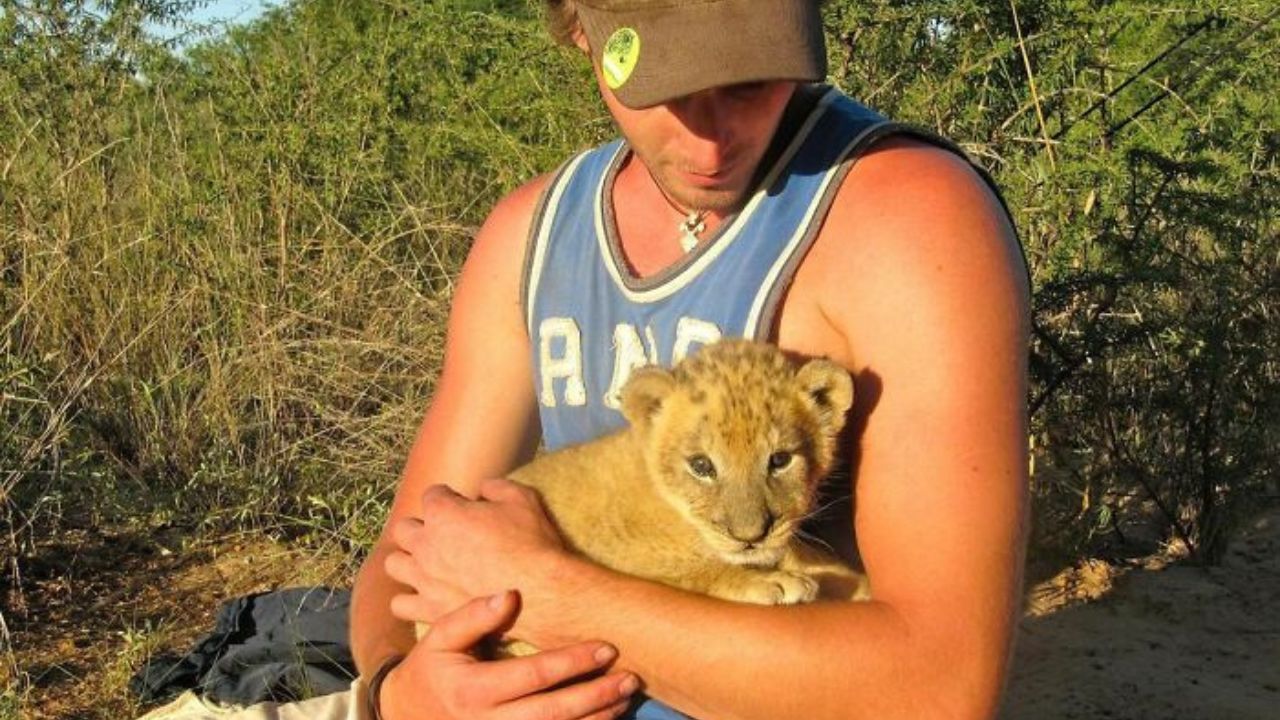 Sirga Lioness Repays Her Caregiver With Hugs and Cuddles